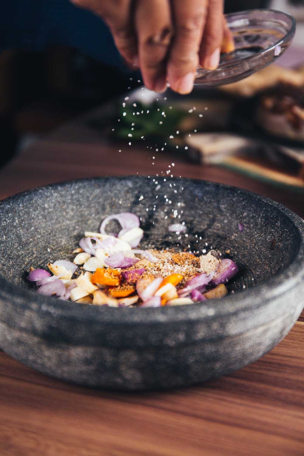 Person Pouring in Bowl